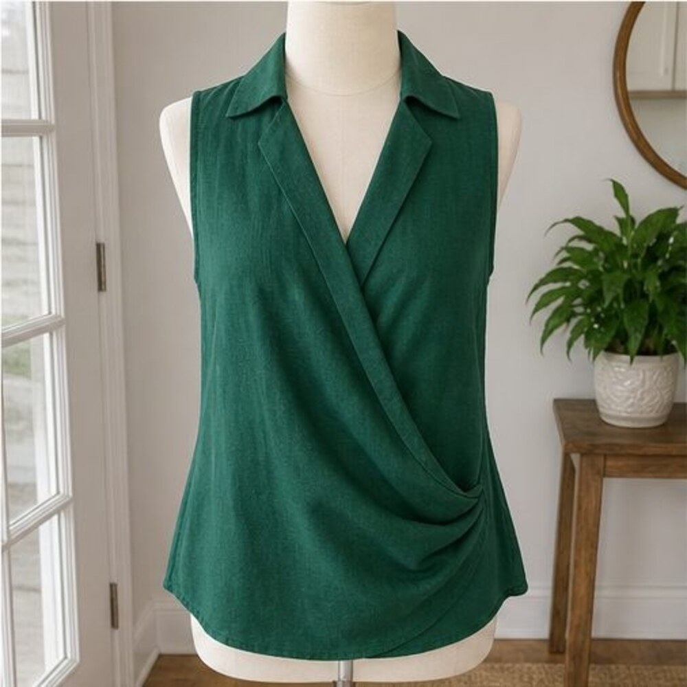 Emerald Ruffle Blouse